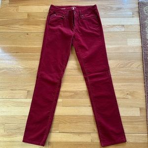 Loft modern straight red pants